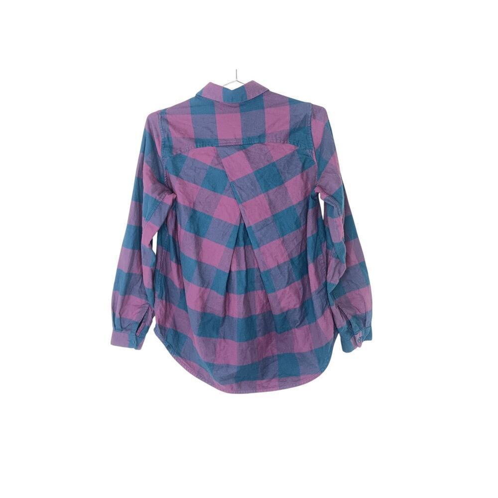 Lululemon Full Day Ahead Flannel Button Down Shirt SZ 4 - Picture 3 of 14